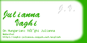 julianna vaghi business card